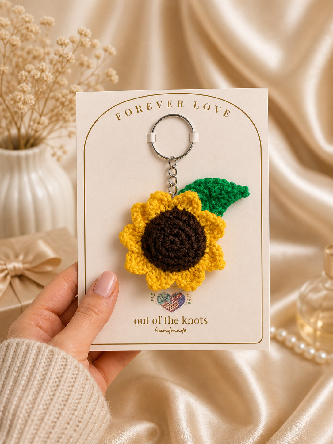 Sunflower Keychain