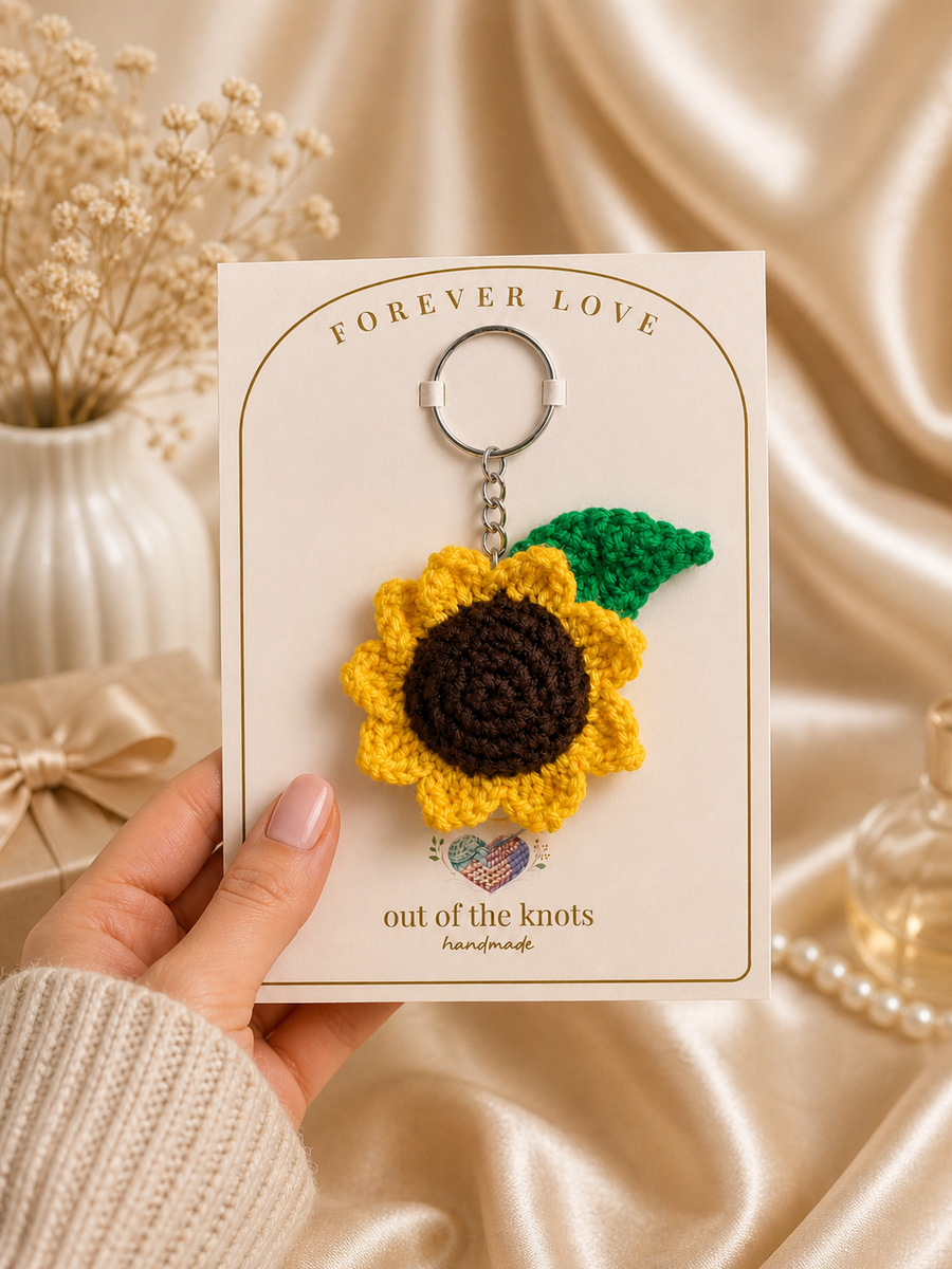 Sunflower Keychain